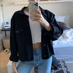 Black jean jacket